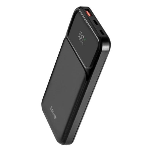 Powerbank Savio BA-08 10000mAh Preto Quick Charge Power Delivery LED