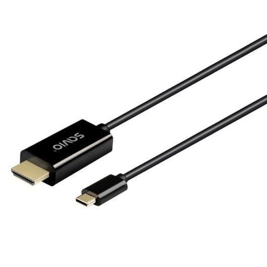 Câble USB-C Savio CL-191 2m HDMI 4K FHD 120Hz Noir Plug and Play