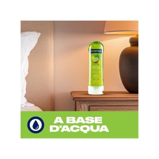 Gel de Massagem Control Exotic Escape 200ml Aroma Frutos Tropicais Base Aquosa