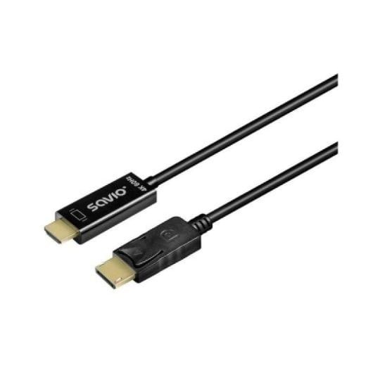 Câble DisplayPort Savio CL-189 4K 60Hz 1,5 m Noir Plug & Play