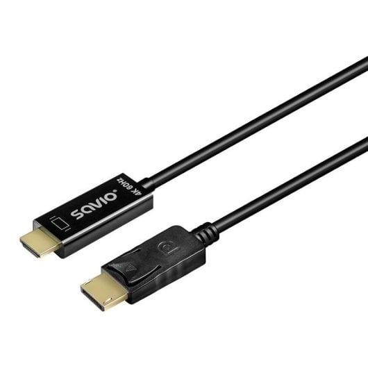 Câble DisplayPort Savio CL-189 4K 60Hz 1,5 m Noir Plug & Play