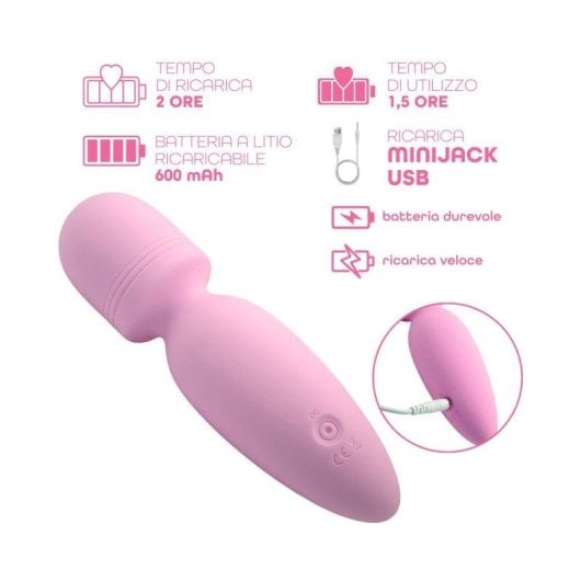 Massajador Wand Do You Erotic Recarrregável 10 Modos Vibração Silicone