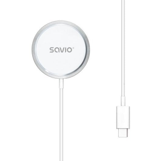 Chargeur sans fil Savio LA-11 15W Qi MagSafe USB-C Blanc