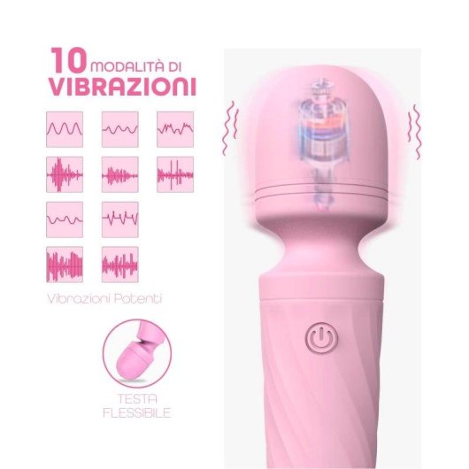 Massajador Wand Do You Erotic Mini Silicone 10 Modos Vibração IPX6 USB