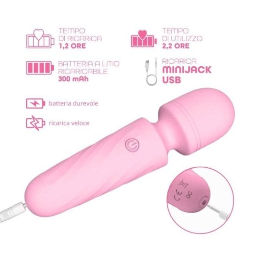 Massajador Wand Do You Erotic Mini Silicone 10 Modos Vibração IPX6 USB