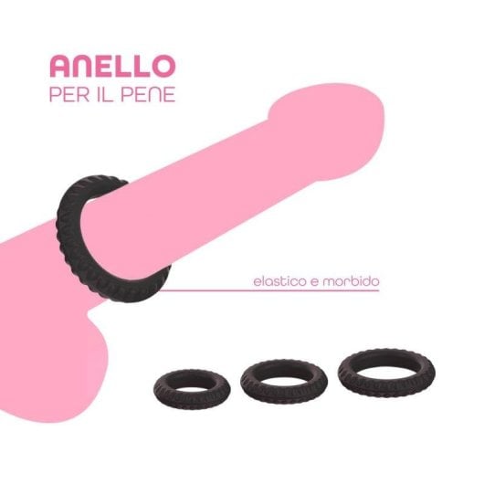 Penisring Do You Erotic Set 3 Silikon Elastisch Texturiert Phthalatfrei