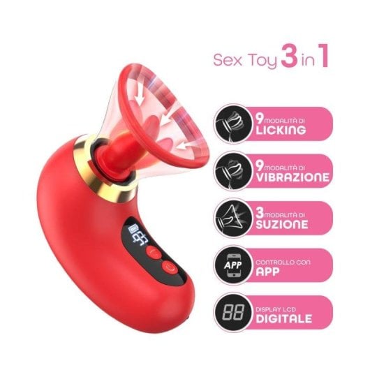 Saugvibrator Do You Erotic 3in1 Silikon Zunge App-Steuerung IPX7