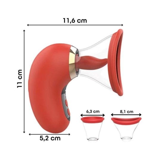 Saugvibrator Do You Erotic 3in1 Silikon Zunge App-Steuerung IPX7