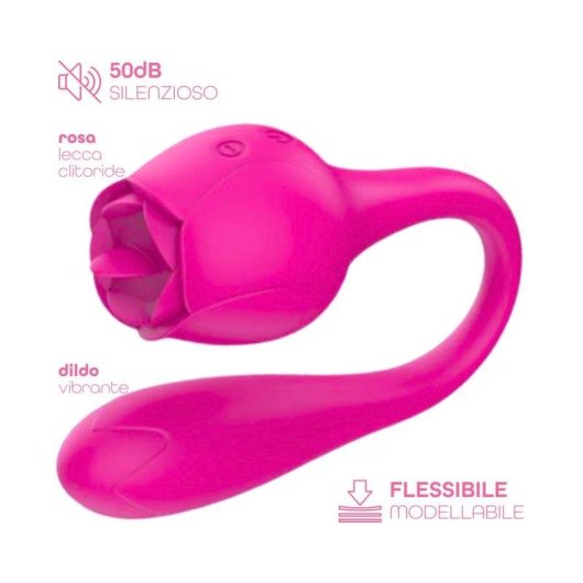 Stimolator Do You Erotic Rose 2in1 Vibrator Licking 10 Modi IPX7 USB