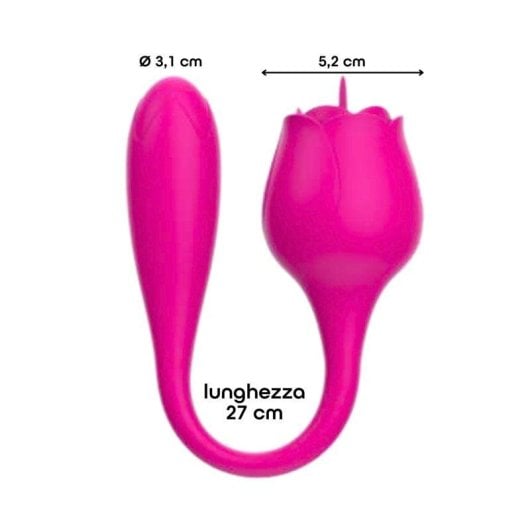 Stimolator Do You Erotic Rose 2in1 Vibrator Licking 10 Modi IPX7 USB