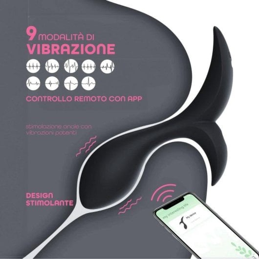 Analvibrator Do You Erotic App-gesteuert Silikon 9 Modi IPX7 Magnet-USB