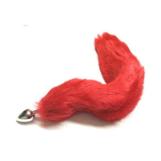 Analplug Do You Erotic ApYX2835H Metall Kunstpelz Realistischer Schwanz 39 cm