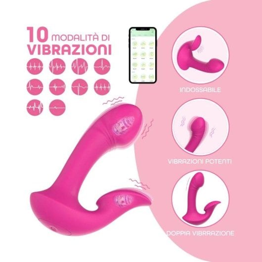 Vibrator Do You Erotic Doppia Stimolazione App-Steuerung 10 Modi Silikon