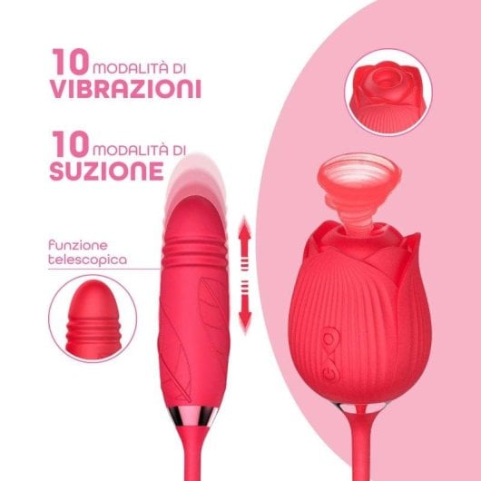 Vibrator Do You Erotic Succhia Clitoride Punkt G Teleskopisch 10 Modi IPX7