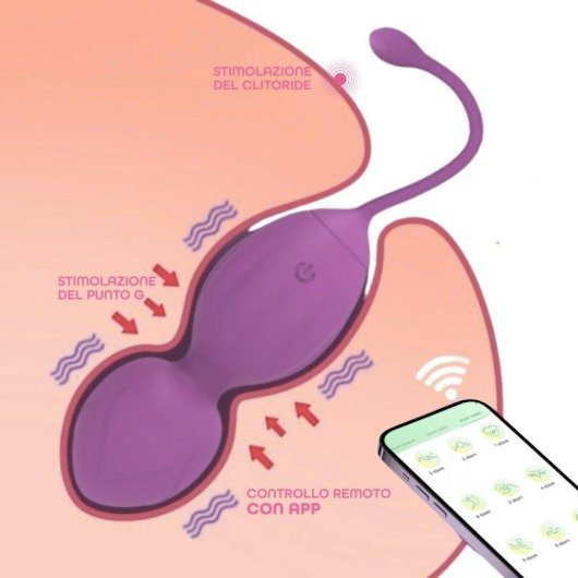 Vaginalkugel Do You Erotic ApIBYA66W039APP Vibrations App-Steuerung Silikon USB