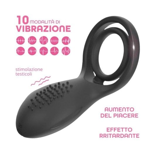 Penisring Do You Erotic Rudy Silikon 10 Vibrationsmodi IP65 USB Wiederaufladbar
