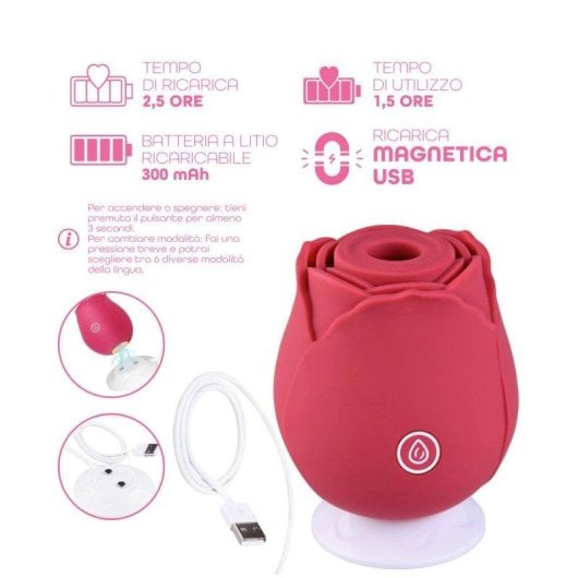 Klitorisstimulator Do You Erotic Rose 10 Modi IPX7 Magnetische USB-Ladung