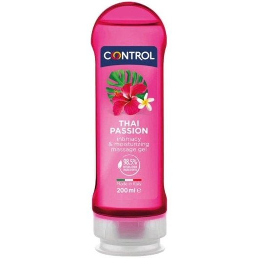 Gel de Massagem Control Thai Passion 200ml base aquosa aroma floral exótico