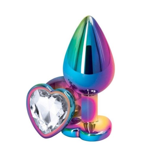Buttplug Do You Erotic Rainbow Herz-Juwel Aluminium IPX7 Small Medium