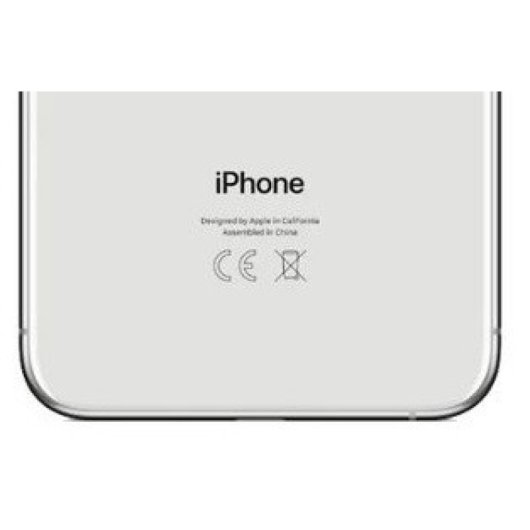 Tapa Trasera Iphone Xs Max Cristal Solo Blanco (fácil Instalación)(ce) Repuesto
