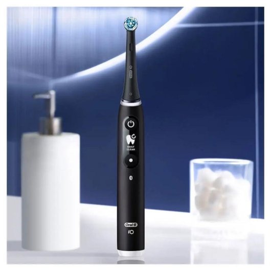 Escova de Dentes Oscilante Rotativo Oral-B iO Series 6 Duo 5 Modos 2 Cabeças Sensor Pressão Ecrã
