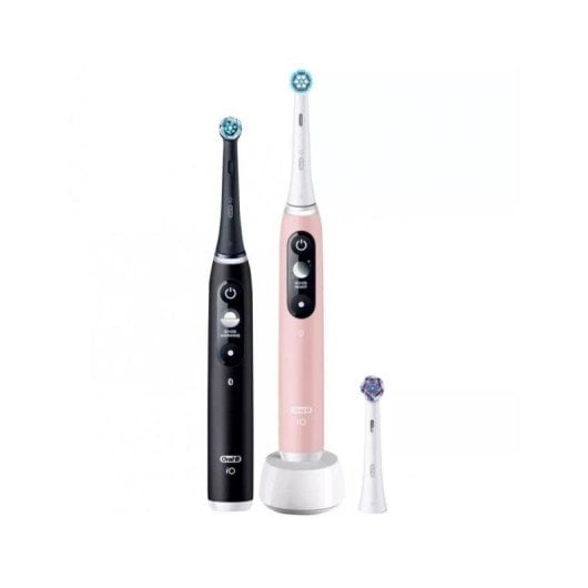 Elektrische Zahnbürste Oral-B iO Series 6 Duo Schwarz Rosa 5 Modi