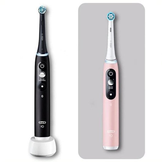 Escova de Dentes Oscilante Rotativo Oral-B iO Series 6 Duo 5 Modos 2 Cabeças Sensor Pressão Ecrã