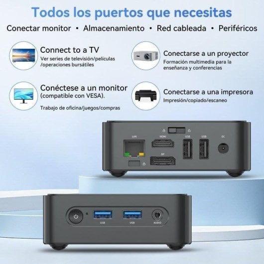 Mini PC Blackview MP50 AMD Ryzen 5 3500U 16GB 512GB SSD Vega 8 Windows 11 Pro Bluetooth