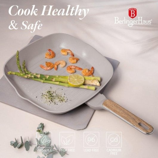 Sartén Berlinger Haus Nórdica Taupe BH8342 set 3 piezas inducción titanPro