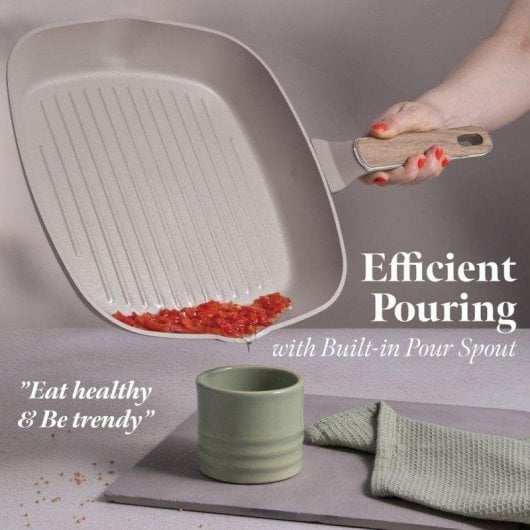 Sartén Berlinger Haus Nórdica Taupe BH8342 set 3 piezas inducción titanPro