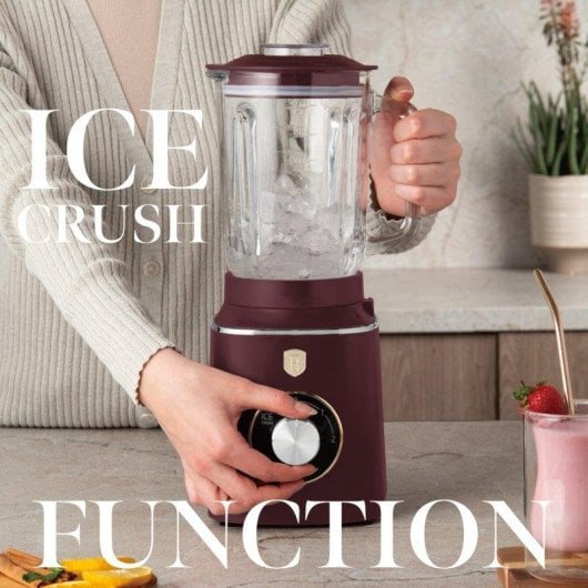 Licuadora Berlinger Haus Leonardo BH9494 1000W Jarra Vidrio 1,5L Bordeaux Mate