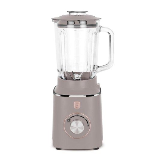 Liquidificadora Berlinger Haus Taupe BH9496 1000W Jarra Vidro 1,5L 2 Velocidades