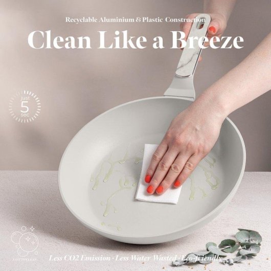 Sartén Berlinger Haus Sahara Marble BH8398 aluminio forjado set 3 piezas inducción