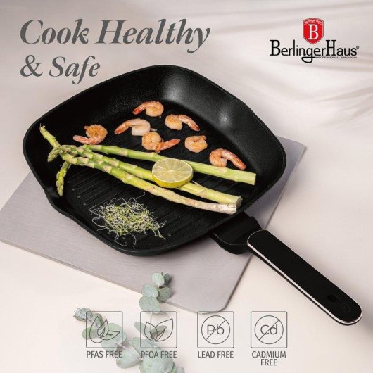 Sartén Berlinger Haus Black Rose BH8361 set 3 piezas aluminio forjado TitanPro