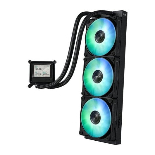 Refrigeração Líquida Asus MAX GAMING LC 360 ARGB LCD 360mm 3 Ventoinhas LCD ARGB
