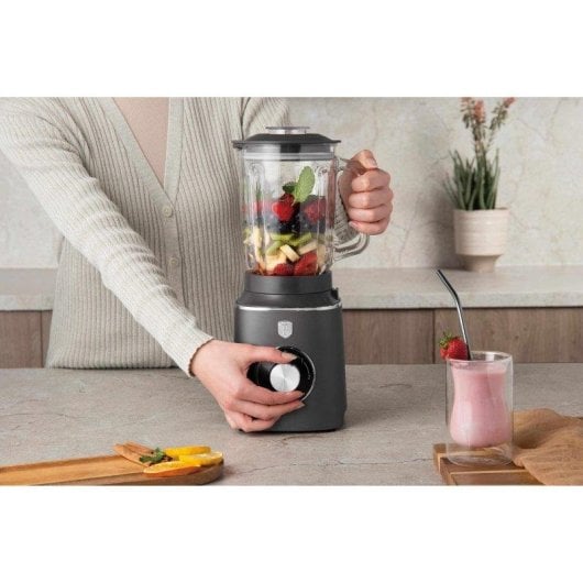 Standmixer Berlinger Haus BH9539 Anthrazit 1,5L Glas 1000W 2 Geschwindigkeiten