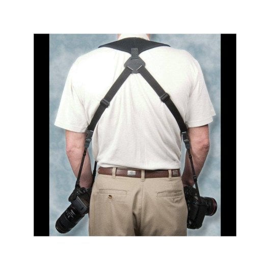 Cinturino Optech 6501032 per Fotocamera Doppio Supporto Regolabile Nero