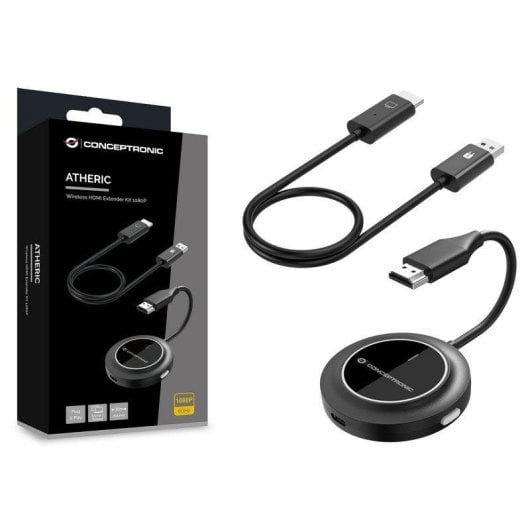 Extenseur HDMI sans fil Conceptronic ATHERIC02B FullHD 1080P 5GHz USB