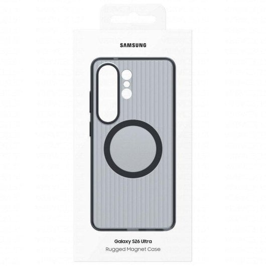 Funda para telemóvel Samsung Rugerizada Magnética Antichoque Preto para Galaxy S26 Ultra
