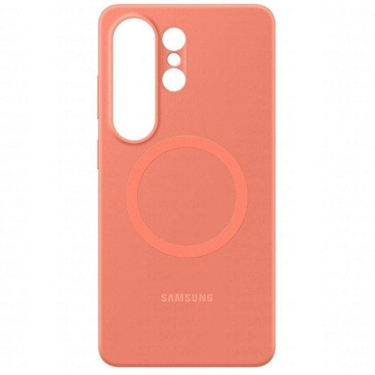 Funda para móvil Samsung EF-ES948COEGWW Magnética Silicona Rojo Coral MagSafe para Galaxy S26 Ultra
