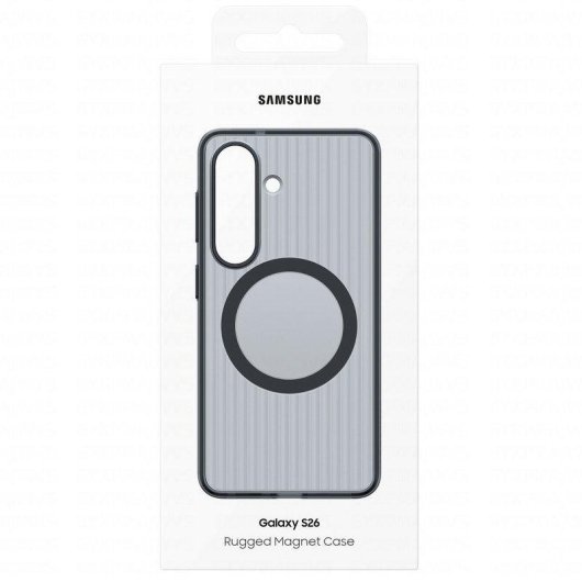 Funda para móvel Samsung Rugerizada Magnética Antichoque Preto com Imanes para Galaxy S26