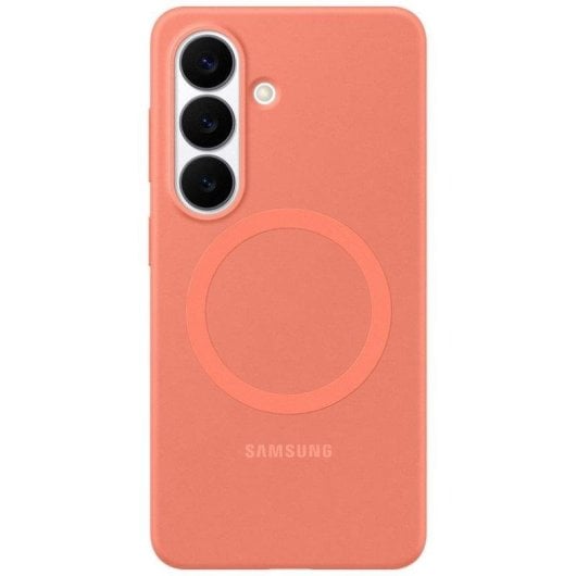 Custodia per smartphone Samsung EF-ES942COEGWW Magnetica Silicone Rosso Coral Antimpronta per Galaxy S26
