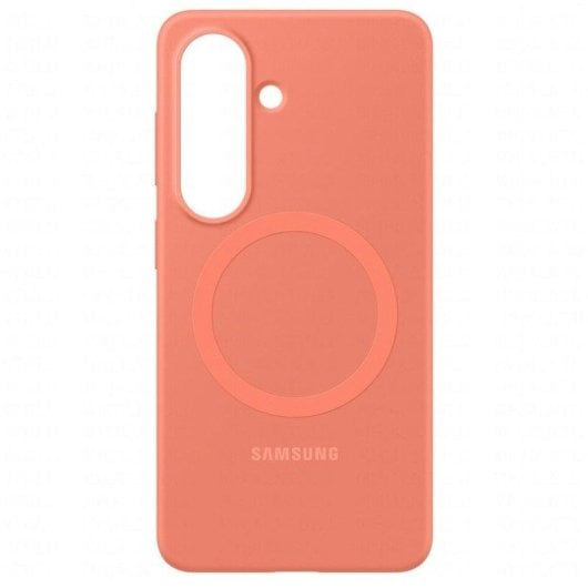 Custodia per smartphone Samsung EF-ES942COEGWW Magnetica Silicone Rosso Coral Antimpronta per Galaxy S26
