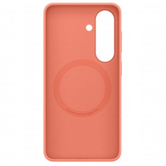 Custodia per smartphone Samsung EF-ES942COEGWW Magnetica Silicone Rosso Coral Antimpronta per Galaxy S26