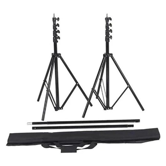 Suporte de Fundo Visico VS-808c Kit com Barra 3m e Tripés 2,82m Bolsa