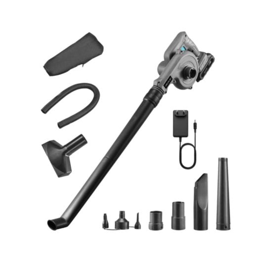 Soprador Cecoteec Airforce 2120 Freemove 200km/h com acessórios, preto