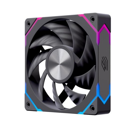 Ventilador suplementario Einarex EX12C 120mm 1600RPM ARGB PWM schwarz