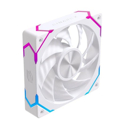 Zusatzlüfter Einarex EX12C 120mm 1600RPM PWM ARGB Weiß mit Hydrauliklager