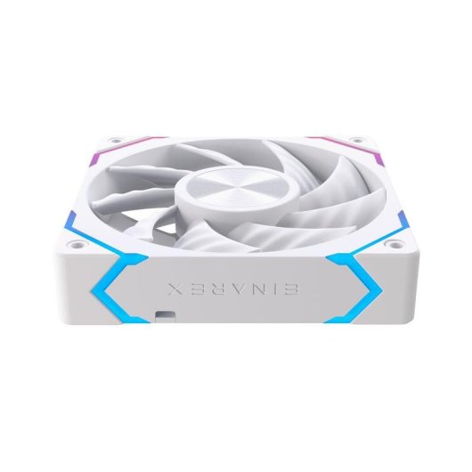 Zusatzlüfter Einarex EX12C 120mm 1600RPM PWM ARGB Weiß mit Hydrauliklager