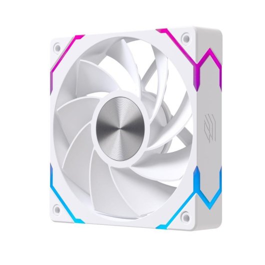 Ventilador suplementario Einarex EX12Ci 120mm 1600RPM PWM ARGB invertido blanco